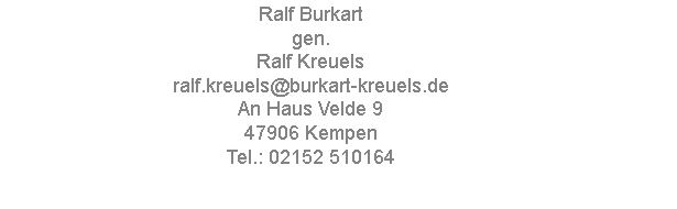 Mail to: Ralf Kreuels